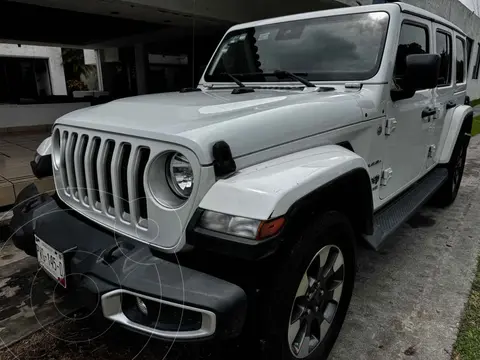 Jeep Wrangler Unlimited Unlimited Sahara Mild-Hybrid Aut usado (2021) color Blanco precio $728,000