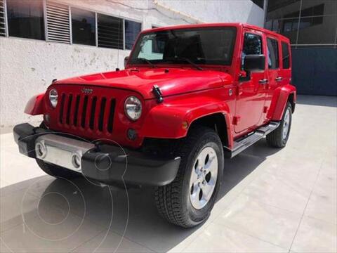 Jeep Wrangler Unlimited Unlimited Sahara 4x4 3.6L Aut usado (2015) color Rojo precio $629,000