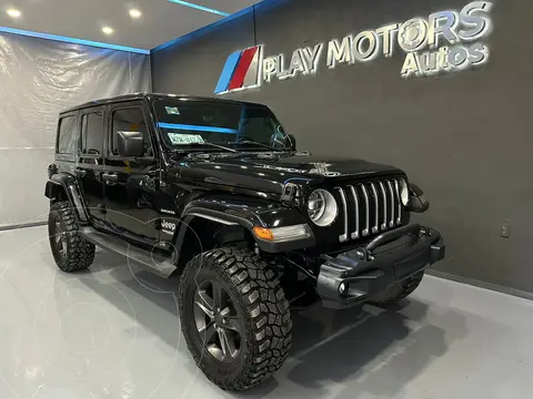 Jeep Wrangler Unlimited Unlimited Sahara 4x4 3.6L Aut usado (2018) color Negro precio $699,000