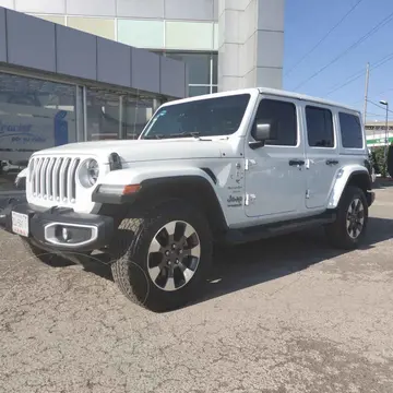 Jeep Wrangler Unlimited Sahara usado (2022) color Blanco financiado en mensualidades(enganche $197,120 mensualidades desde $21,506)