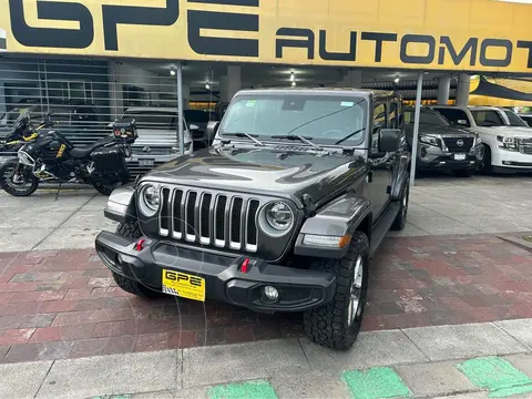 Jeep Wrangler Unlimited Unlimited Sahara 4x4 3.6L Aut usado (2019) color Gris financiado en mensualidades(enganche $162,800 mensualidades desde $16,659)