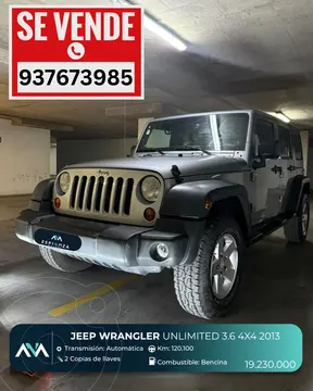 Jeep Wrangler Unlimited Sport 3.6L 4P usado (2013) color Gris precio $19.230.000