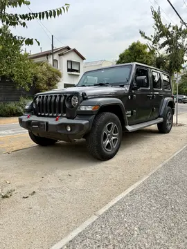 Jeep Wrangler 3.6L Sport usado (2020) color Gris Titanio precio $32.590.000