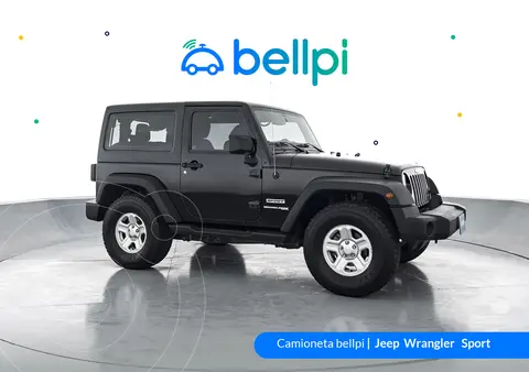 Jeep Wrangler 3.6L Sport  Aut usado (2018) color Negro financiado en cuotas(cuota inicial $16.590.000 cuotas desde $3.822.809)