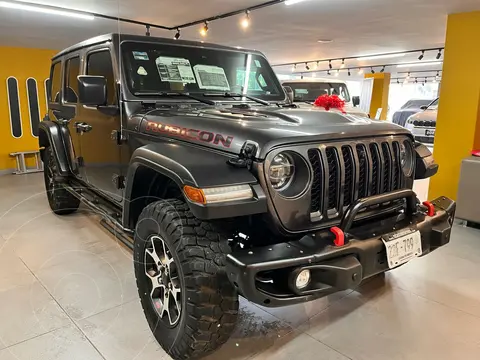 Jeep Wrangler Rubicon 4x4 3.6L Aut usado (2021) color plateado precio $899,000