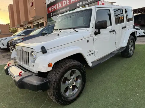 Jeep Wrangler Sahara 4x4 3.6L Aut usado (2018) color Blanco precio $519,999