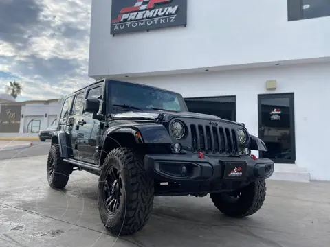 Jeep Wrangler Sahara 4x4 3.6L Aut usado (2015) color Negro precio $448,000