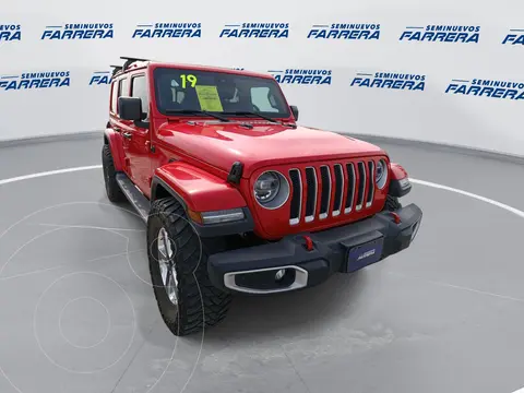 Jeep Wrangler Rubicon 4x4 3.6L Aut usado (2019) color Rojo financiado en mensualidades(enganche $201,400 mensualidades desde $16,705)