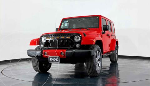 Jeep Wrangler Unlimited Sahara 4x4 3.6L Aut usado (2018) color Rojo precio $884,999