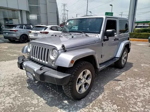 Jeep Wrangler Sahara 4x4 3.6L Aut usado (2017) color Plata financiado en mensualidades(enganche $107,521 mensualidades desde $11,730)