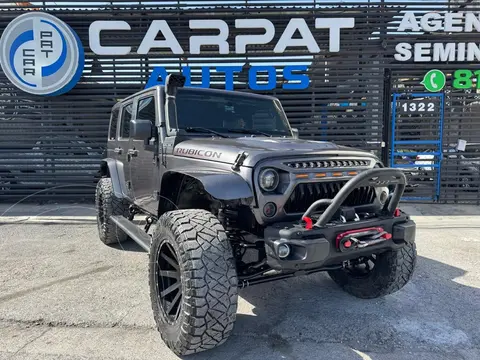 Jeep Wrangler Rubicon 4x4 3.6L Aut usado (2016) color plateado precio $639,000