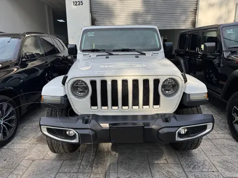 Jeep Wrangler Sahara 4x4 3.6L Aut usado (2018) color Blanco financiado en mensualidades(enganche $150,000 mensualidades desde $21,101)