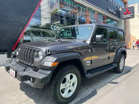 Jeep Wrangler Sport S Mild-Hybrid Aut usado (2020) color Gris financiado en mensualidades(enganche $167,776 mensualidades desde $16,010)