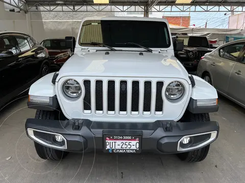 Jeep Wrangler JK Sahara 4x4 3.6L Aut usado (2019) color Blanco financiado en mensualidades(enganche $172,000 mensualidades desde $21,155)