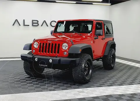 Jeep Wrangler Sport MTX 4x4 3.6L usado (2014) color Rojo financiado en mensualidades(enganche $99,980)
