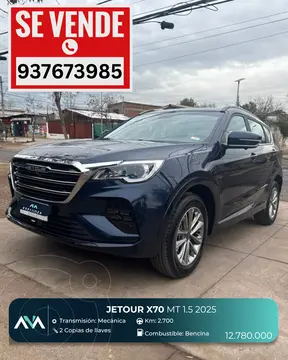 Jetour X70 1.5L Lux FL usado (2025) color Azul precio $12.780.000