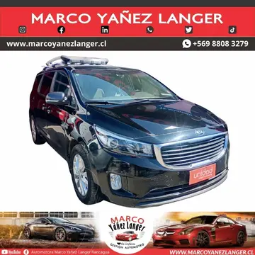 Kia Grand Carnival 2.2L EX Diesel usado (2018) color Negro precio $18.790.000