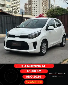 Kia Morning 1.2L EX usado (2024) color Blanco precio $9.650.000
