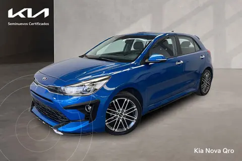 Kia Rio Hatchback S Pack usado (2021) color Azul financiado en mensualidades(enganche $80,660 mensualidades desde $6,924)