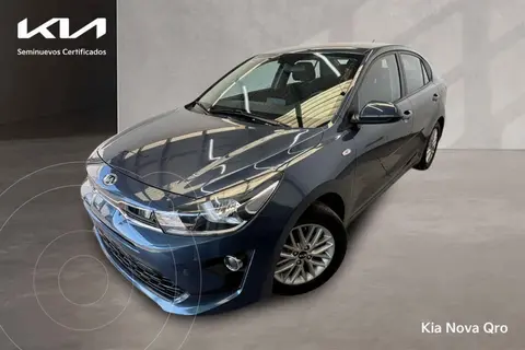 Kia Rio Sedan LX Aut usado (2021) color Azul financiado en mensualidades(enganche $66,762 mensualidades desde $5,731)