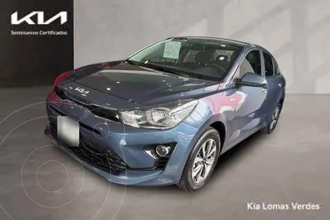 Kia Rio Sedan LX Aut usado (2022) color Azul precio $265,000
