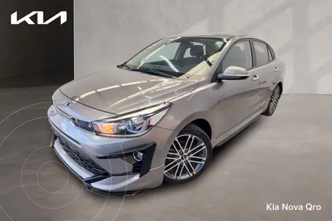 Kia Rio Sedan S Pack usado (2021) color Gris financiado en mensualidades(enganche $72,212 mensualidades desde $6,199)