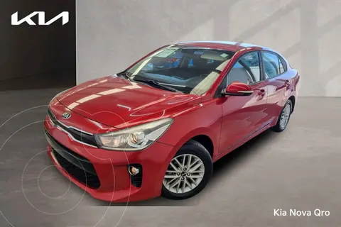 Kia Rio Sedan EX usado (2018) color Rojo financiado en mensualidades(enganche $64,855 mensualidades desde $5,567)