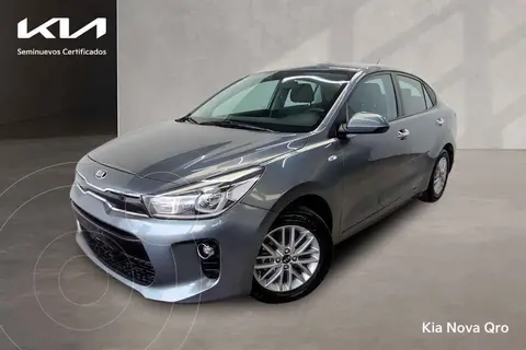 Kia Rio Sedan EX Aut usado (2019) color Gris precio $255,000