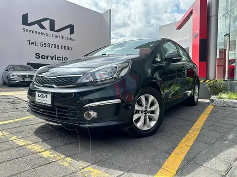 Kia Rio Sedan EX usado (2017) color Negro financiado en mensualidades(enganche $57,200 mensualidades desde $3,375)