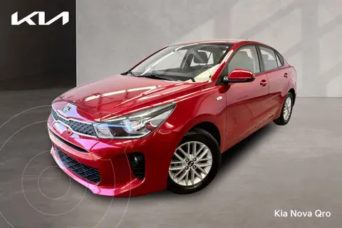 Kia Rio Sedan LX Aut usado (2020) color Rojo financiado en mensualidades(enganche $73,575 mensualidades desde $6,316)