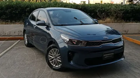 Kia Rio Sedan LX usado (2020) color Azul financiado en mensualidades(enganche $54,674 mensualidades desde $6,291)