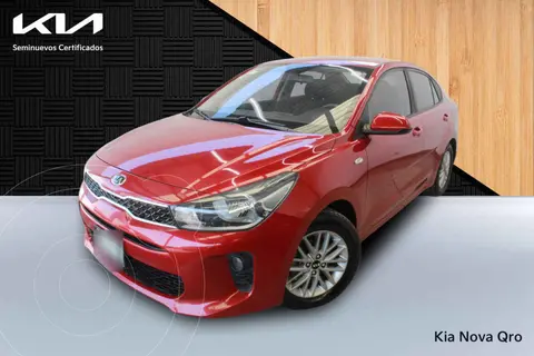 Kia Rio Sedan LX usado (2020) color Rojo financiado en mensualidades(enganche $61,500 mensualidades desde $4,497)