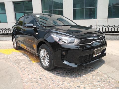 Kia Rio Sedan LX usado (2020) color Negro Perla financiado en mensualidades(enganche $65,000)
