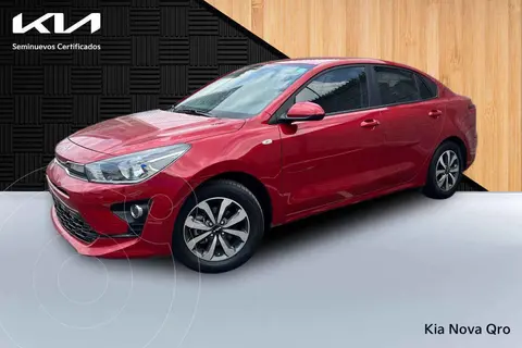 Kia Rio Sedan LX Aut usado (2022) color Rojo financiado en mensualidades(enganche $76,250 mensualidades desde $5,576)
