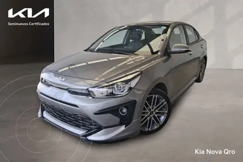 Kia Rio Sedan S Pack usado (2023) color Gris financiado en mensualidades(enganche $85,838 mensualidades desde $7,369)