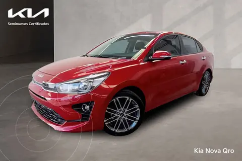 Kia Rio Sedan EX Aut usado (2023) color Rojo financiado en mensualidades(enganche $92,650 mensualidades desde $7,953)