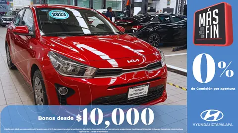 Kia Rio Sedan L  Aut usado (2023) color Rojo financiado en mensualidades(enganche $96,098 mensualidades desde $4,043)