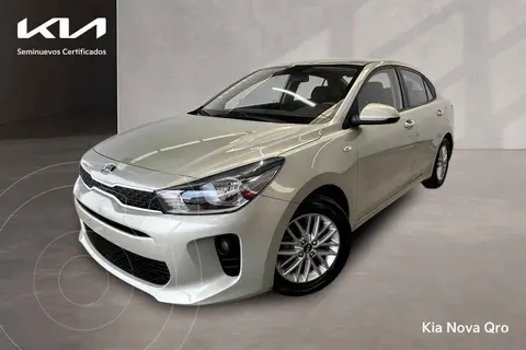 Kia Rio Sedan LX Aut usado (2020) color Crema financiado en mensualidades(enganche $74,938 mensualidades desde $6,433)