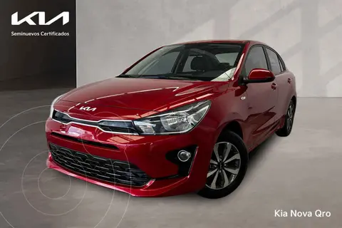 Kia Rio Sedan LX Aut usado (2022) color Rojo financiado en mensualidades(enganche $79,025 mensualidades desde $6,784)