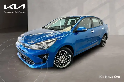 Kia Rio Sedan EX Aut usado (2021) color Azul financiado en mensualidades(enganche $81,478 mensualidades desde $6,994)