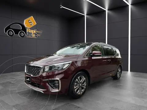 Kia Sedona SXL usado (2019) color Rojo Metalizado financiado en mensualidades(enganche $130,647 mensualidades desde $9,348)