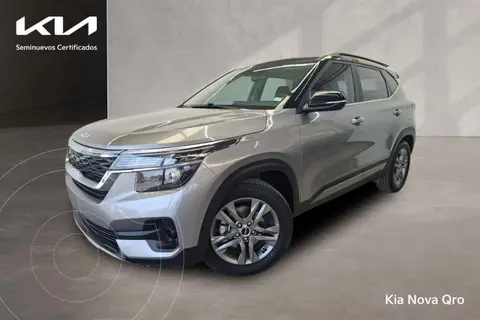 Kia Seltos EX Pack usado (2022) color Gris financiado en mensualidades(enganche $99,462 mensualidades desde $8,538)