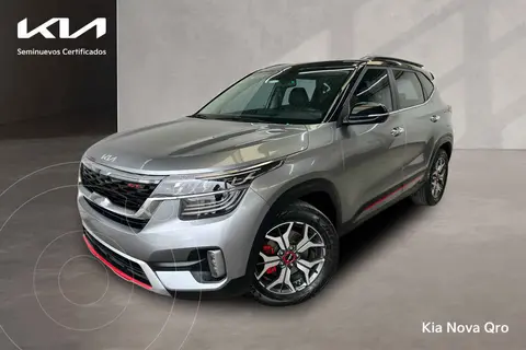 Kia Seltos GT Line usado (2023) color Gris financiado en mensualidades(enganche $127,802 mensualidades desde $10,971)