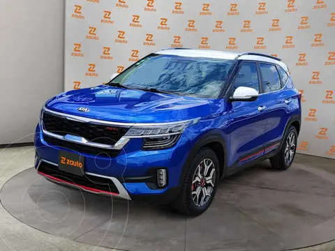 Kia Seltos GT Line usado (2021) color Azul financiado en mensualidades(enganche $90,170 mensualidades desde $6,898)