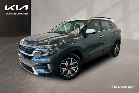 Kia Seltos GT Line usado (2023) color Gris financiado en mensualidades(enganche $127,802 mensualidades desde $10,971)