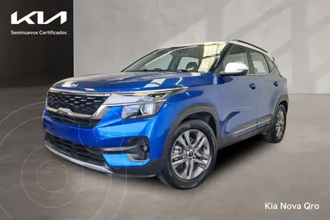 Kia Seltos EX Pack usado (2022) color Azul financiado en mensualidades(enganche $95,375 mensualidades desde $8,187)