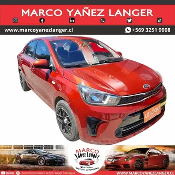 Kia Soluto 1.4L LX usado (2020) color Rojo precio $8.190.000