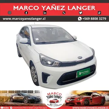 Kia Soluto 1.4L LX usado (2021) color Blanco precio $8.490.000