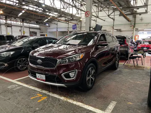 Kia Sorento 3.3L EX usado (2017) color Cereza Oscuro financiado en mensualidades(enganche $75,000 mensualidades desde $7,250)