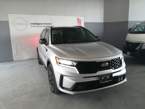 Kia Sorento SX usado (2021) color plateado financiado en mensualidades(enganche $195,798 mensualidades desde $9,344)